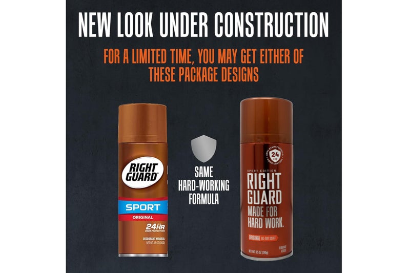 Right Guard Deodorant Spray Original - Made For Hard Work - 8.5 oz, Pack of 4 - Image 4